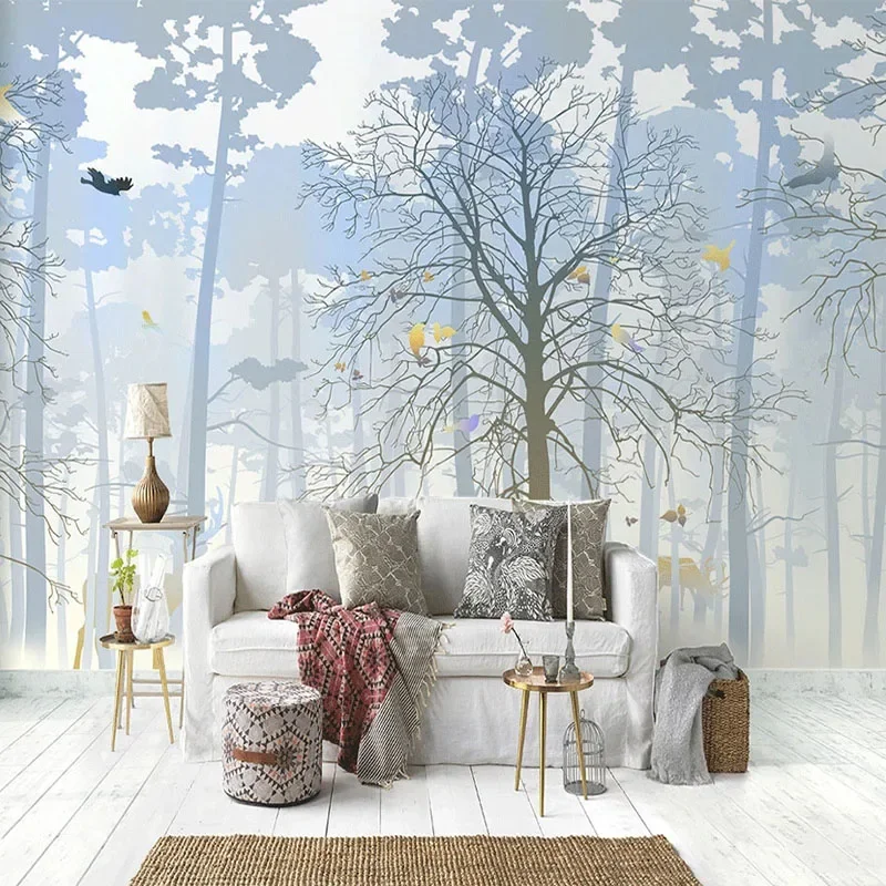 Custom Mural Wallpaper 3D Hand Painted Elk Forest Wall Painting Living Room TV Sofa Bedroom Home Decor Papel De Parede Wallpaper