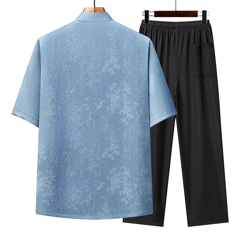 

Shirts+Trousers Men's Summer New 2026 Fashion Trend Two-Piece Set Men High-Quality Comfortable Breathable Casual Sets men