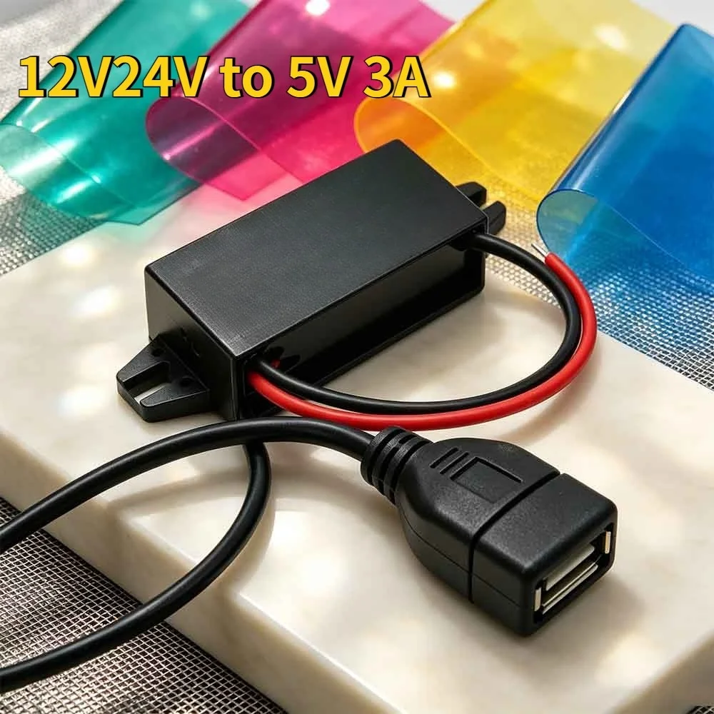Type-C Adapter Step Down Male Female Power Buck Converter Supply Module Micro USB 12V to 5V 2A 3A 15W 24W 10W DC-DC Mini USB