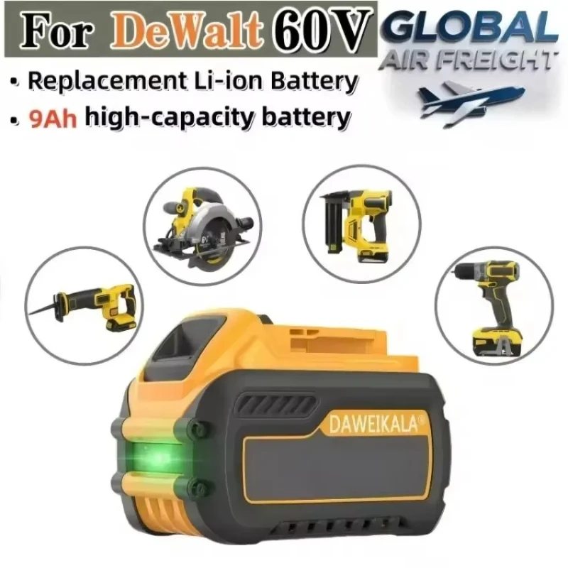 

Original 60V 9Ah for DeWalt Battery,Replacement For DCB184 DCB181 DCB182 DCB200 Battery,for deWalt 20v MAX DCF887 DCG405