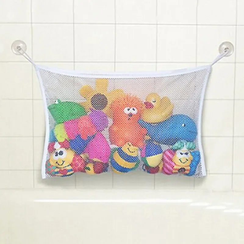

Baby Bathroom Mesh Bath Bag Cartoon Basket Net Childrens Games Network Waterproof Cloth Sand Toys Beach Organizer Pouch Cart