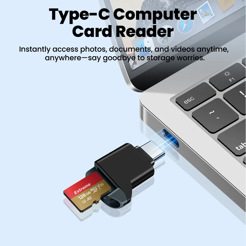 Type C 3.0/2.0 Mini TF Card Reader High Speed USB3.0/2.0 Type C Male To TF Memory Cardreader Adapter for PC Laptop Accessories
