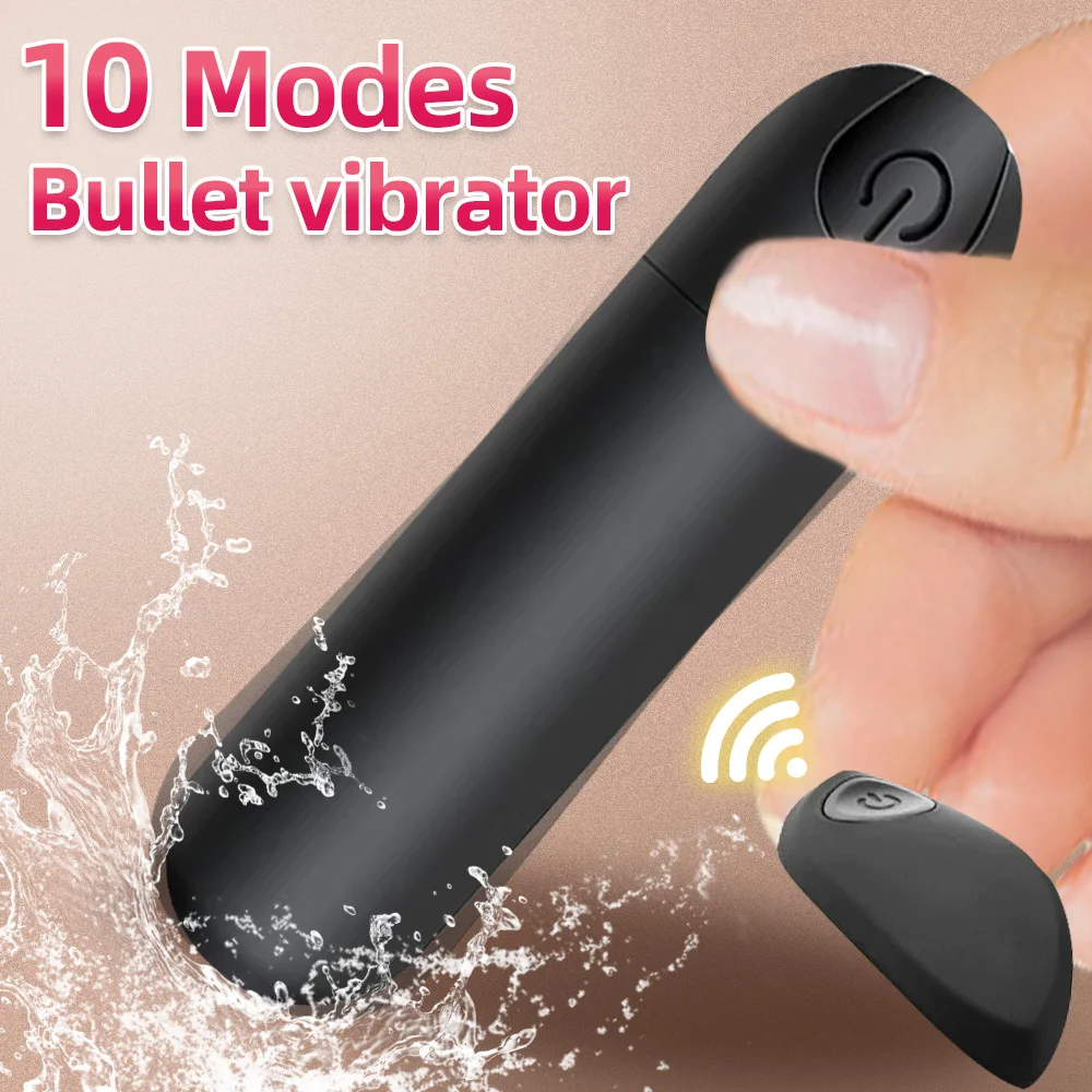 Vibrating Remote Control Powerful Mini Bullet 10 Modes for Women Clitoris Stimulator Dildo Adult Sex Toy Anal Massage Vibrator