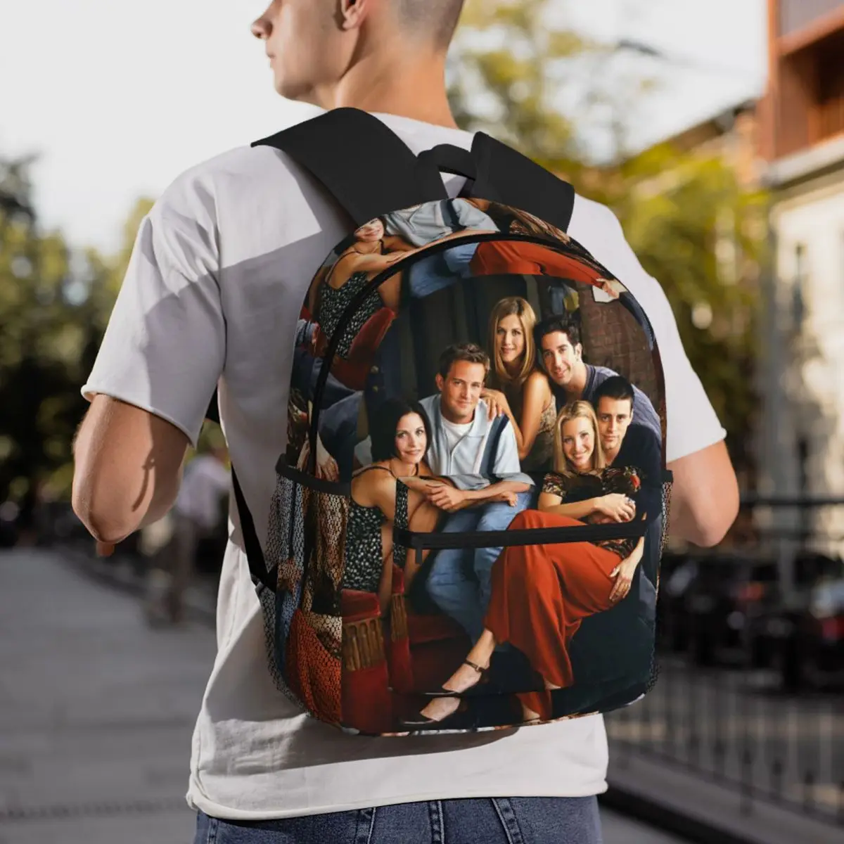

Classic Friends TV Programs Backpack Daypack Large Capacity Kids BookBag School Bag Shoulder Bags for Men Women