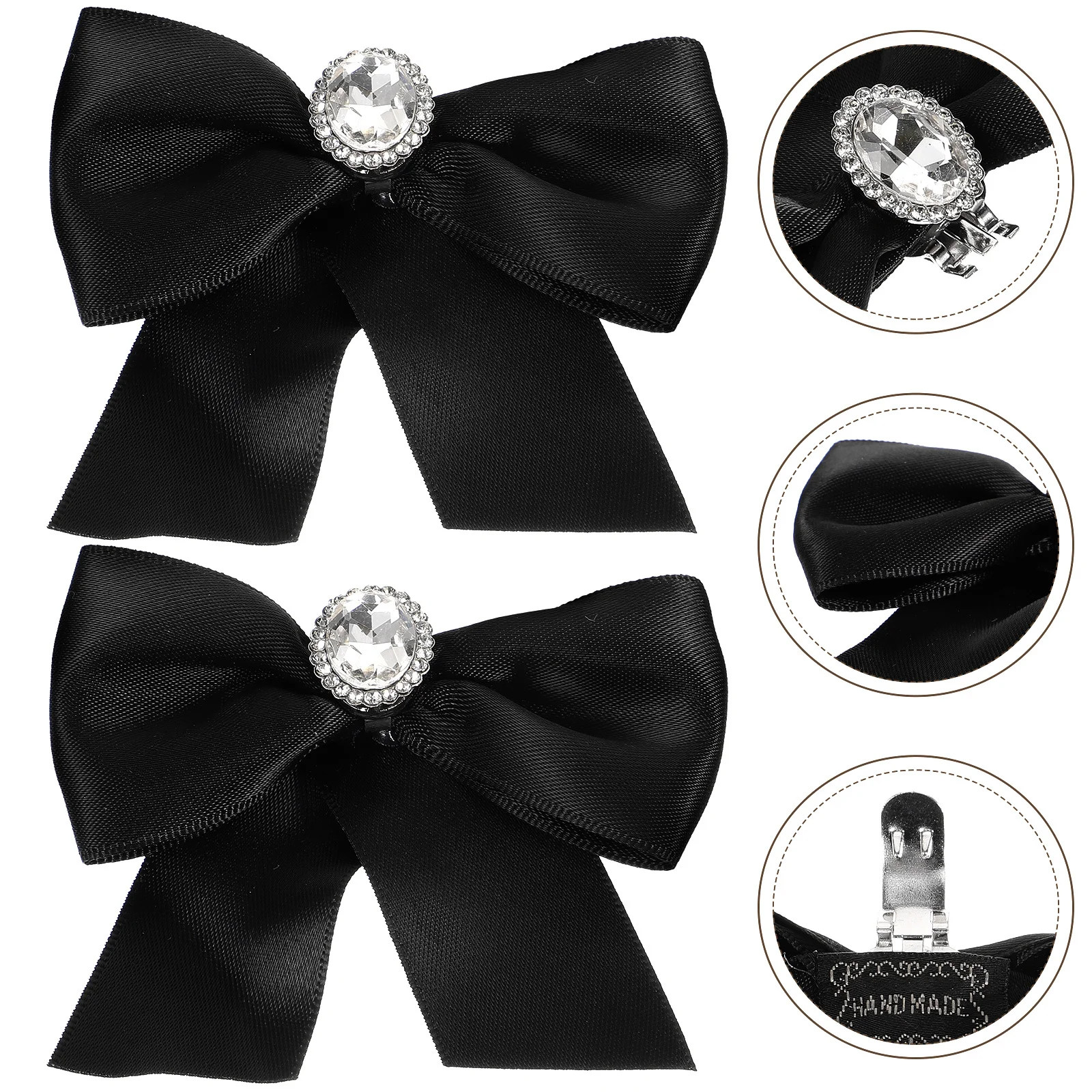 

2pcs Shoe Buckle Rhinestone Bow Knot Clip For Women Wedding Bridal Shoes Decor Diy Shoe Accessories High Heel Decoration