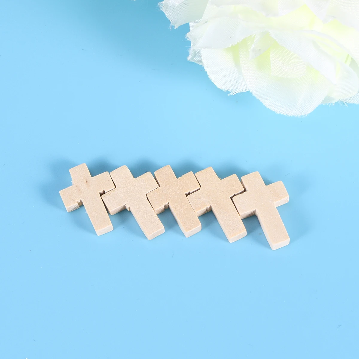 

Wooden Cross Pendants Natural Color Polished Portable Durable DIY Accessories Necklace Beads Jewelry Making Crafts Retro Decor