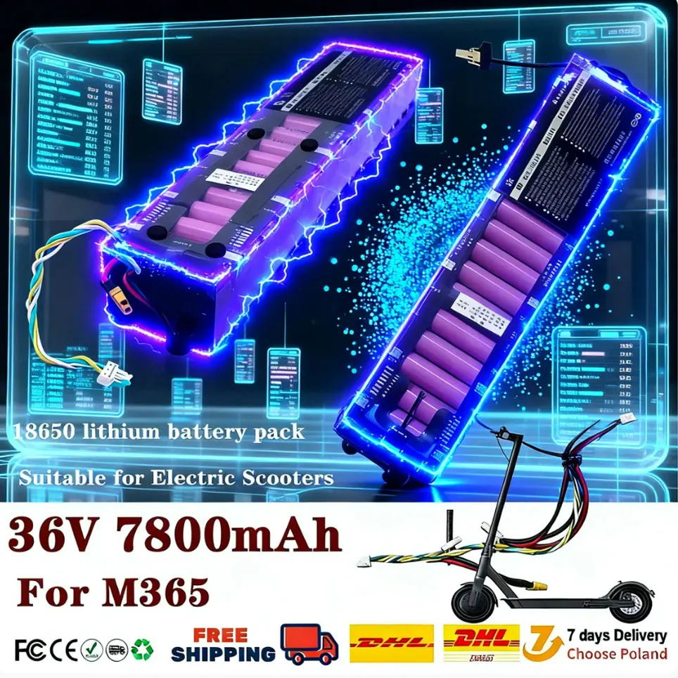 Batterie Li-ion adaptée au scooter Xiaomi Mijia M365, scooter électrique, étanche, communication Bluetooth, 36V, 78000mAh