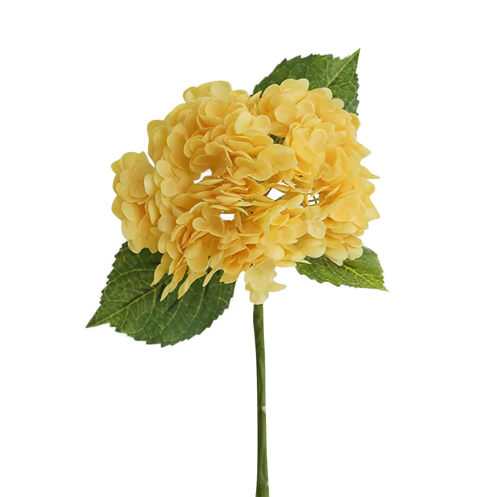 Blue Artificial Hydrangea Flowers Real Touch Green Artificial Hydrangea Branches Decoration Wedding Bouquet Flower Arrangement