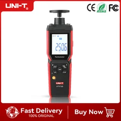 UNI-T Speed Tachometer 2-in-1 UT372D Laser Tachometer Contact And Non-contact Tacometro Digital RPM Meter Spin 1 to 19999 RPM