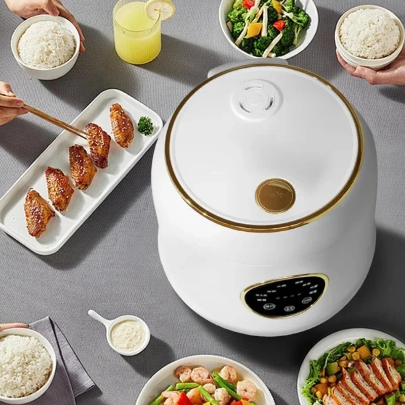 หม้อหุงข้าวสเตนเลส304 2L 110V/เซรามิกเคลือบชั้นในบ้านหม้อหุงข้าวขนาดจิ๋วอัจฉริยะแบบไม่เคลือบผิวขนาดเล็ก Lonchera electrica