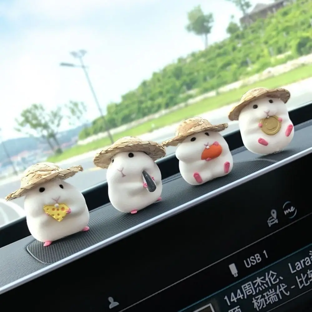 

High Quality PVC Hamster Cartoon Decorate Interior Decoration Adorkable Durable Car Doll