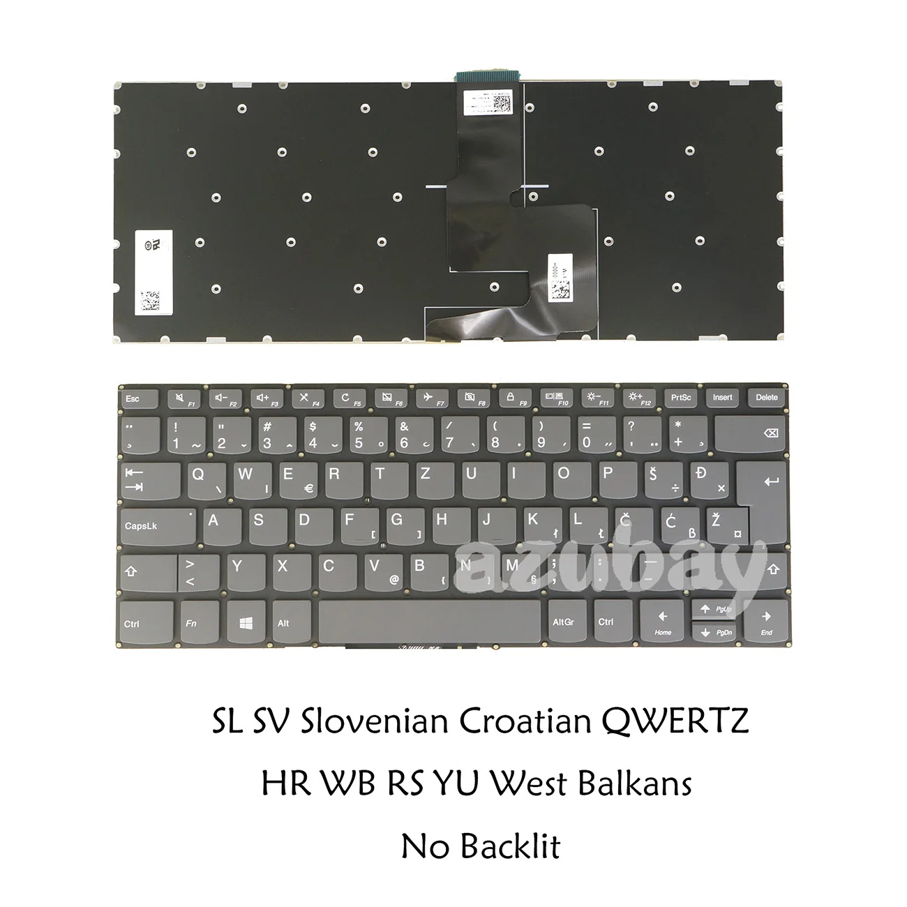 Keyboard For Lenovo Ideapad 3-14ADA05 14ARE05 14IGL05 14IIL05 14IML05 14ITL05 14IJL05,Flex 5-1470 Flex 5-1570 Slovenian Croatian