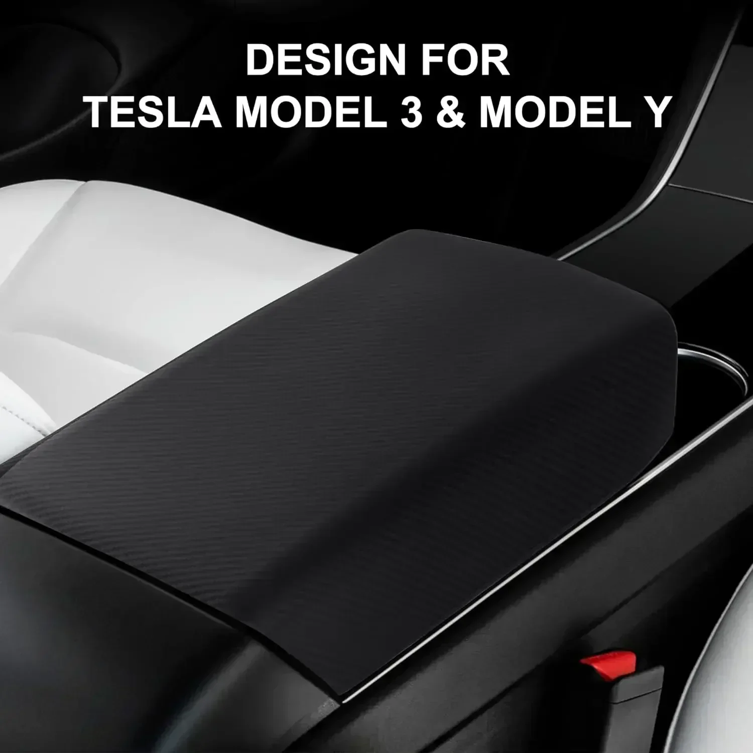 Copertura del bracciolo della Console centrale dell\'auto cuscino del bracciolo in TPE per Tesla Model 3 Y 2019-2022 modello 3 Highland 2024