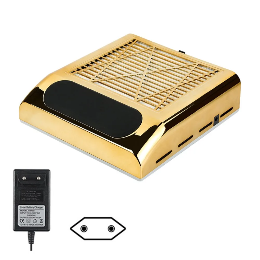 

80W Nail Dust Collector Low Noise Speed ​​Adjustable Manicure Machine Tools with Hand Pillow Turbine Brushless