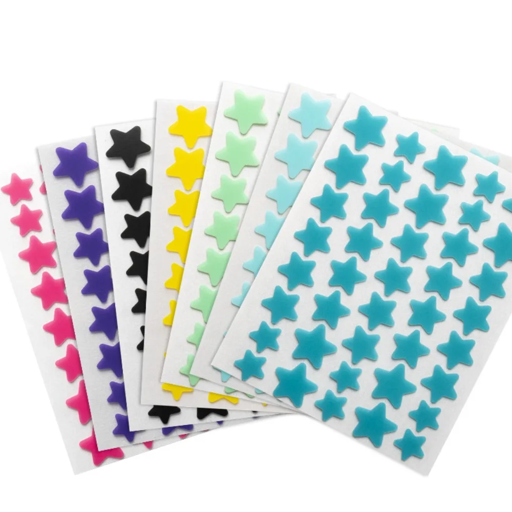 40pcs Colorful PE Pimple Patches Cute Star Shaped Pimple Cover Sticker Skin Care Sticker Concealer Face Spot Beauty Makeup Tool - Image 5