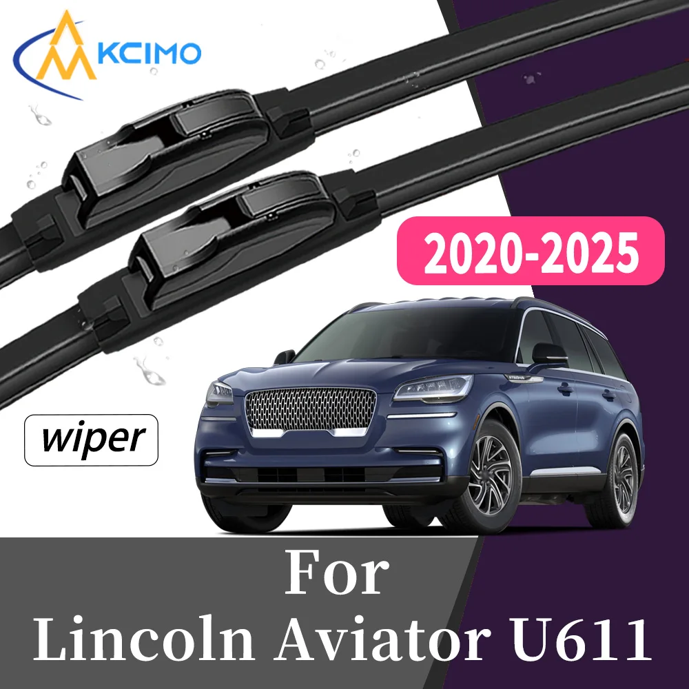 

All-Weather Wear-Resistant Front Windscreen Wiper Blades For Lincoln Aviator U611 2020-2025 High Quality Windshield kit 2Pcs