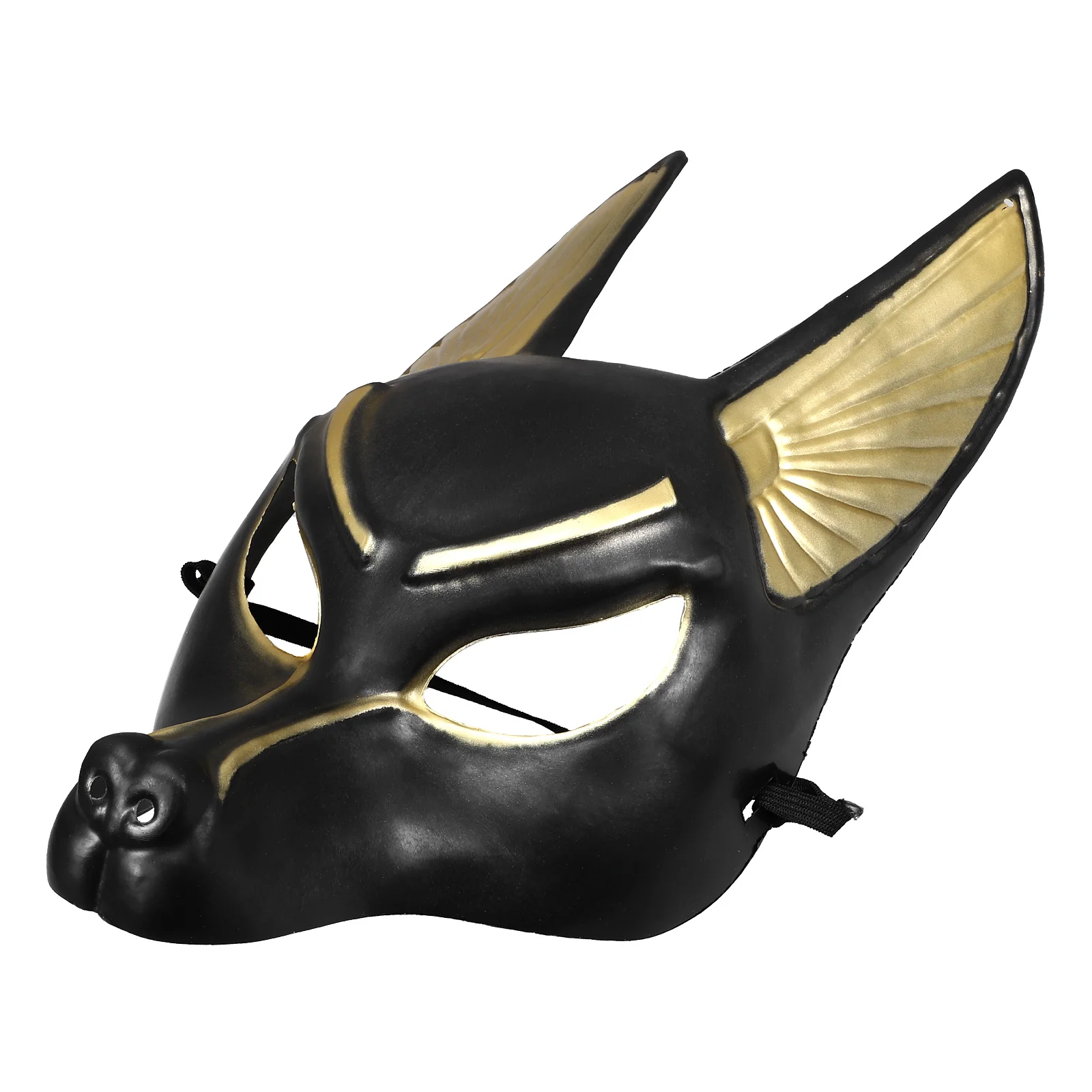 Anubis maska pół wilki czaszka Masquerade twarz kostiumy na Halloween rekwizyty do cosplay zestaw mężczyzna