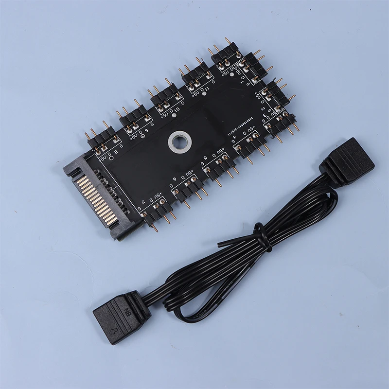 Computer Motherboard AURA 5V 3pin RGB Interface Synchronization Hub Supply 1 To 11