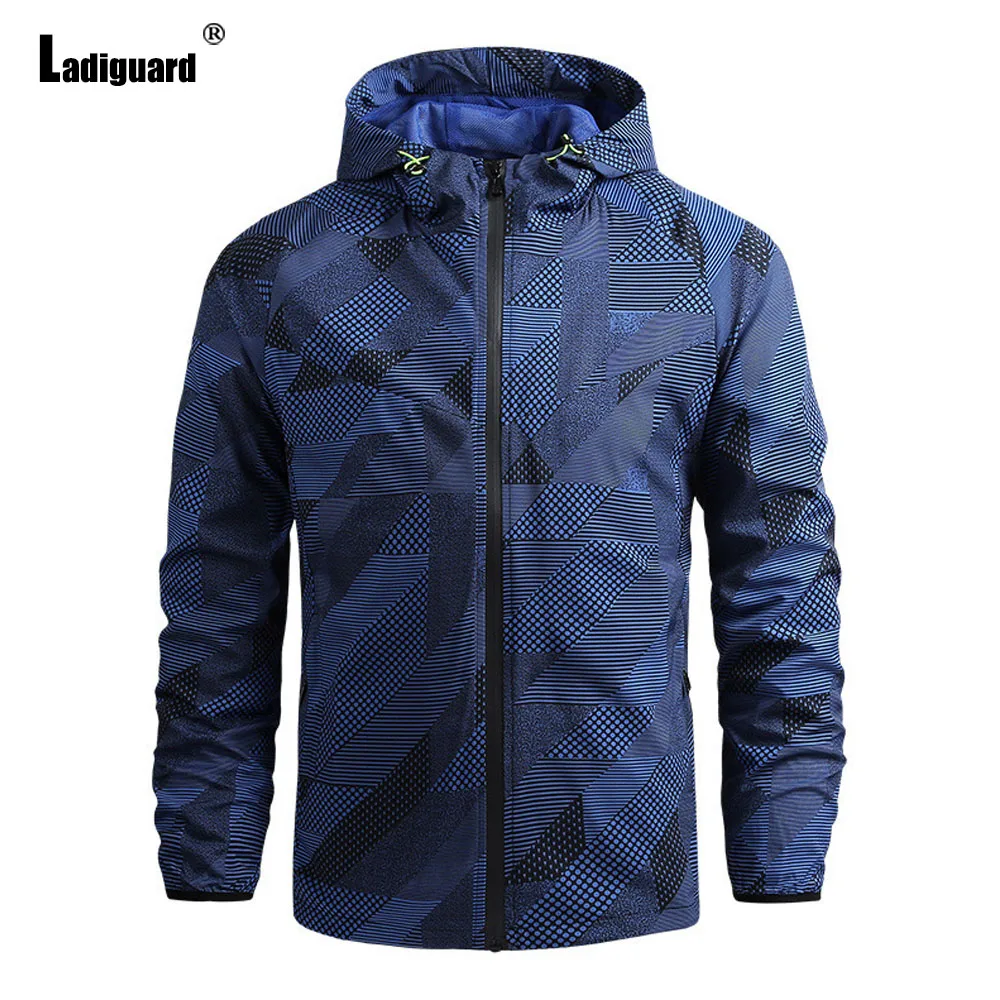 

Ladiguard 2024 European Style Outdoor Classic Basic Jacket Plus Size Mens Casual Hooded Jackets Men Fashion Camouflage Outerwear