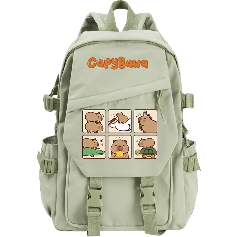 

Рюкзак с принтом капибары — милая черно-розовая школьная сумка унисекс для детей, подростков и взрослых | Прочный студенческий рюкзак высокого качества