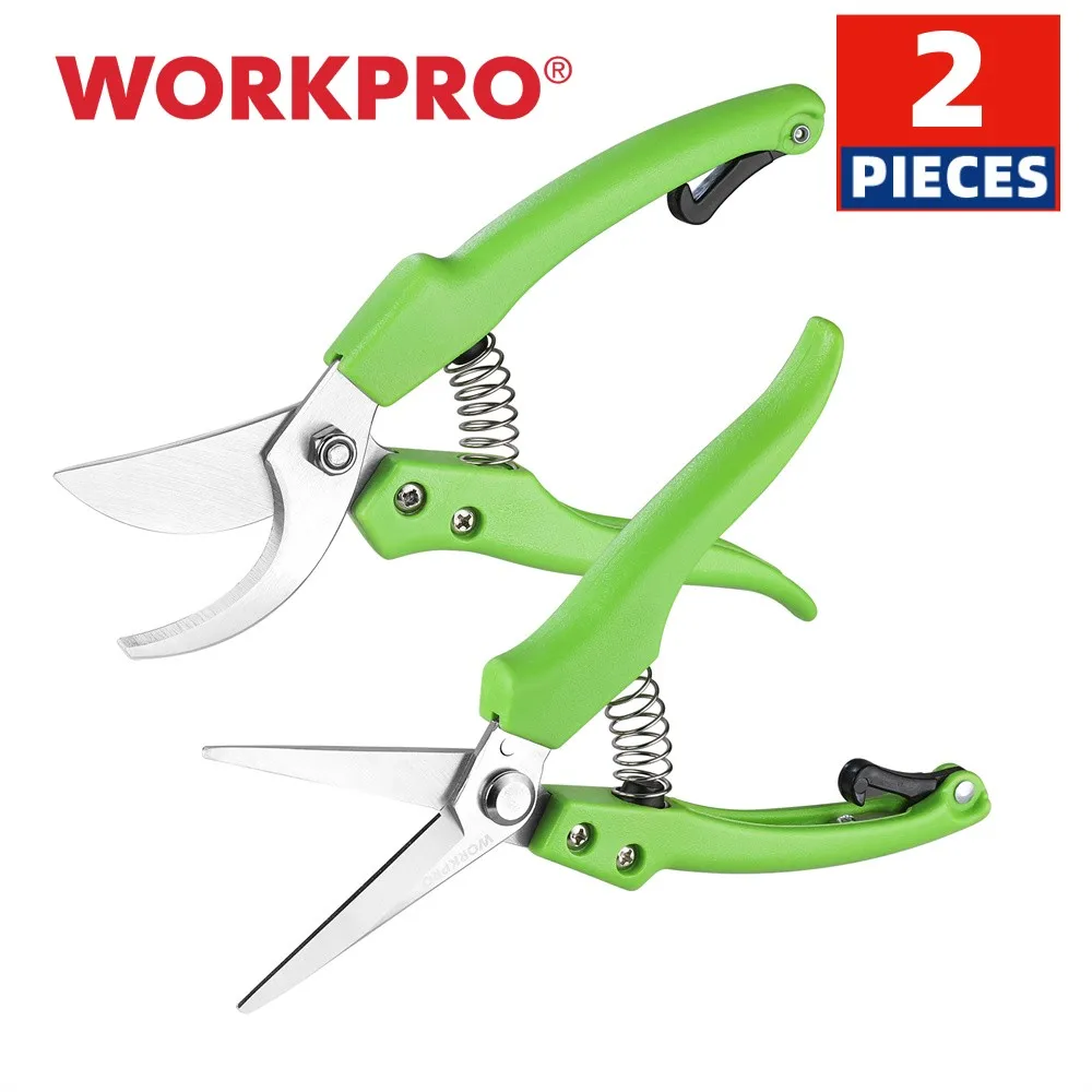 

WORKPRO 2PC Pruning Shears Set Garden Tools Mainly Used In Home Gardening Scissors Sharp Scissors