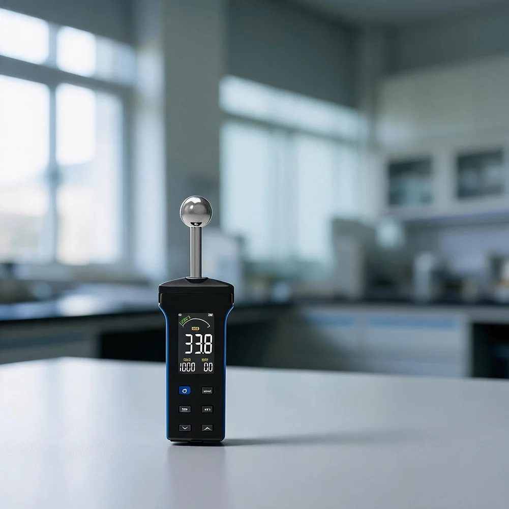 Inductive Moisture Analyzer HP-5000T for Wood Plaster Cement Floors Walls Non Needle Design 20-40mm Depth Measurement
