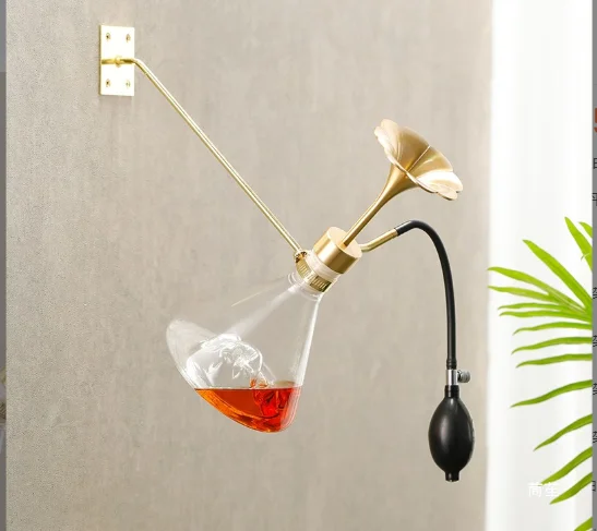 Transparent hot-pressed glass essential oil aromatherapy bottle pump sprayer coffee bean tea stick device