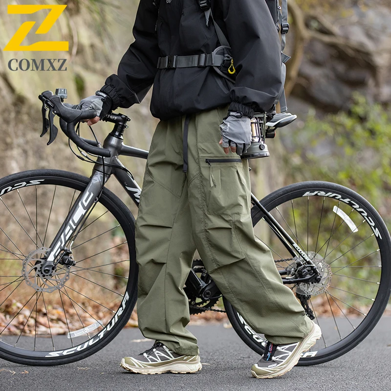 Branded Mens Cargo Pants 2025 Autumn Trendy Camping Cycling Breathable Trousers Outdoor Adventure Trekking Wear Resistant Pants