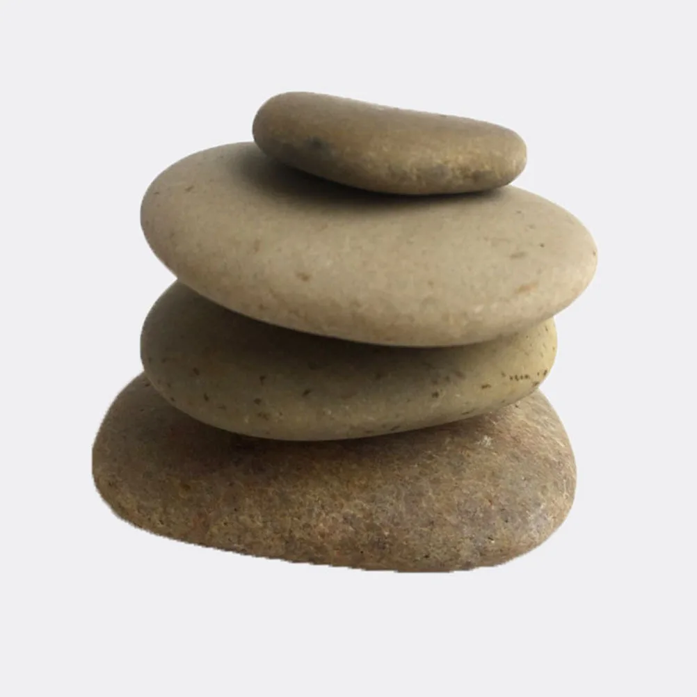 10Pcs Hand-Painted Smooth Stones Perfect for Small Writing Personalized DIY Polishing Pebbles Creative Drawing Painted