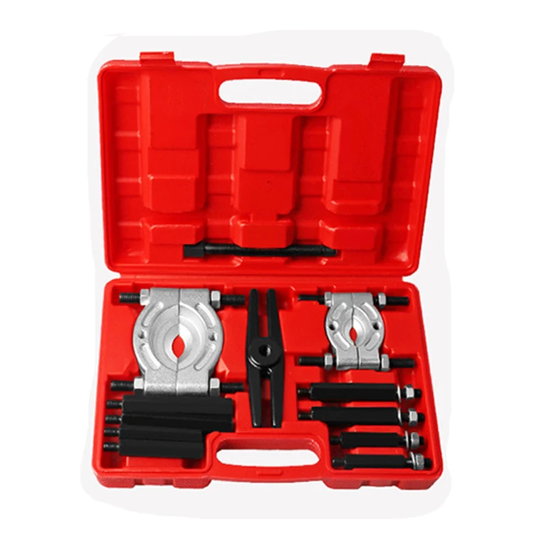 14Pcs Separator Combination Set Bearing Splitter Mechanical Double Disc Puller Chuck Gearbox Outer Bearing Remover Tool With Box