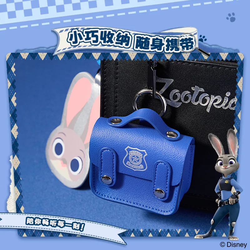 

Genuine Disney Zootopia Life Series Portable Cute Earphone Case Protective Storage Bag For Cosplay Accessories And Anime Collect