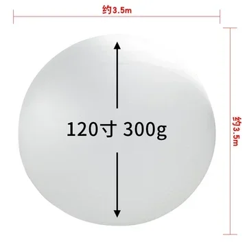120 Inch 300g Giant White Weather Balloon 3-3.5m Inflatable Flying Balloon for Outdoor Event & Large Celebration