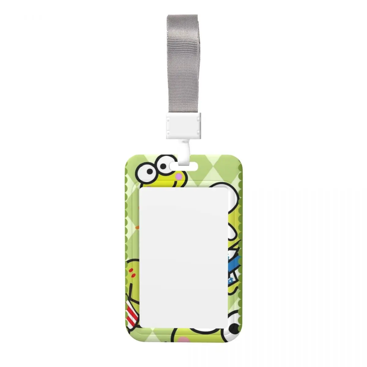 Cute Keroppi Credit Card Holder Lanyard - alternate angle