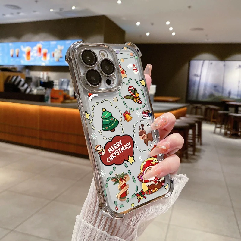 Luxury Christmas Tree Phone Case For OPPO A2 A3 A5 A6 Pro A5X A3X A16 A17 A38 A57 A15s A35 A16s A18 A60 A78 A98 A58 A79 Casing