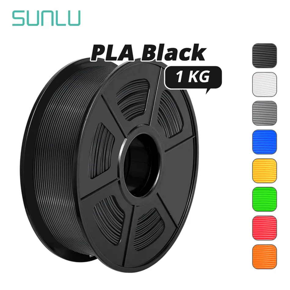 SUNLU PLA Filament 1.75MM 1KG 3D Printer Filament Tangler Free Plastic PLA 3D Printing Material 100% No Bubble