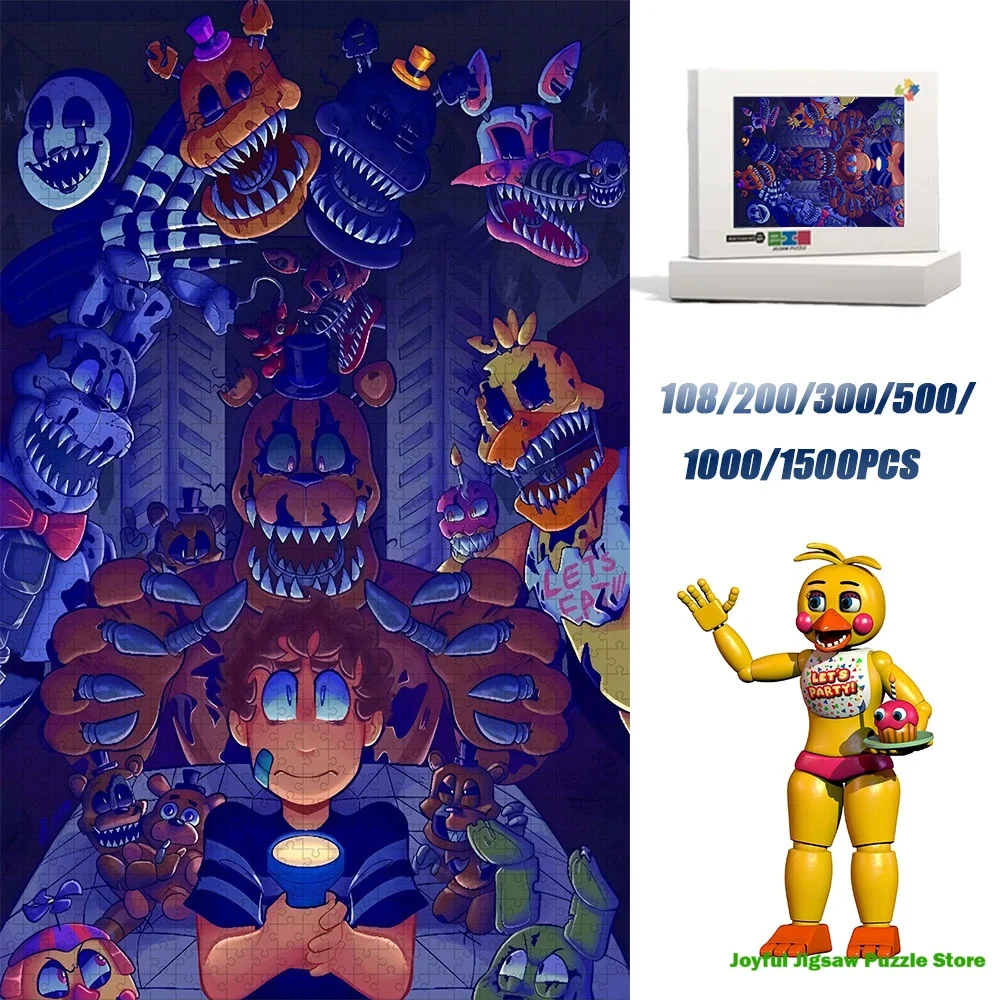 Five Nights at Freddy's Jigsaw Puzzle Stress Relief Educational Toy Fun Pastime for Friends Gathering Birthday Holiday Keepsake
