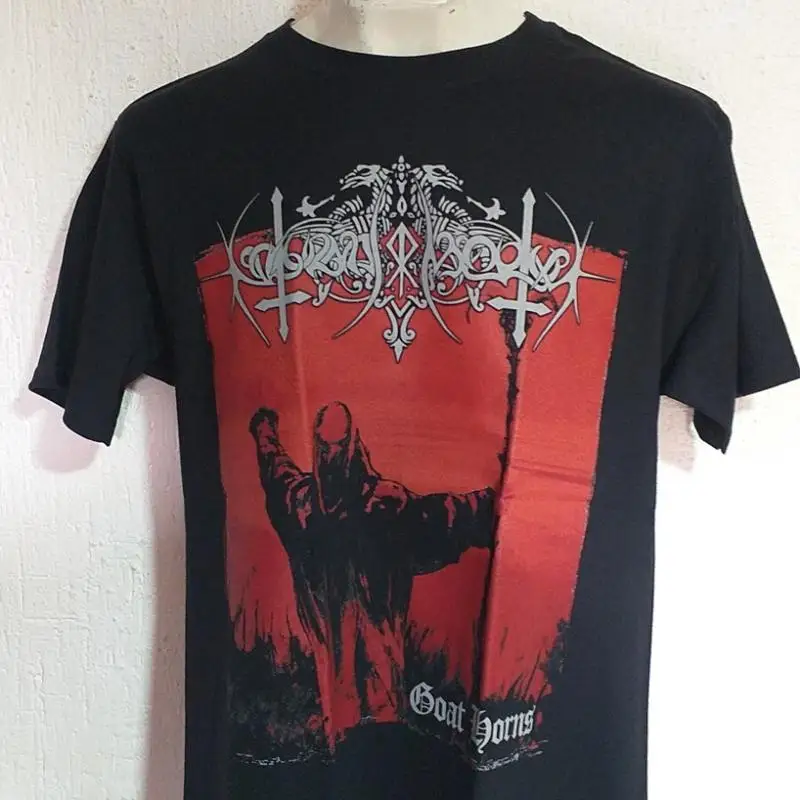 Nokturnal Mortum Goat Horns T shirt black metal graveland emperor windir