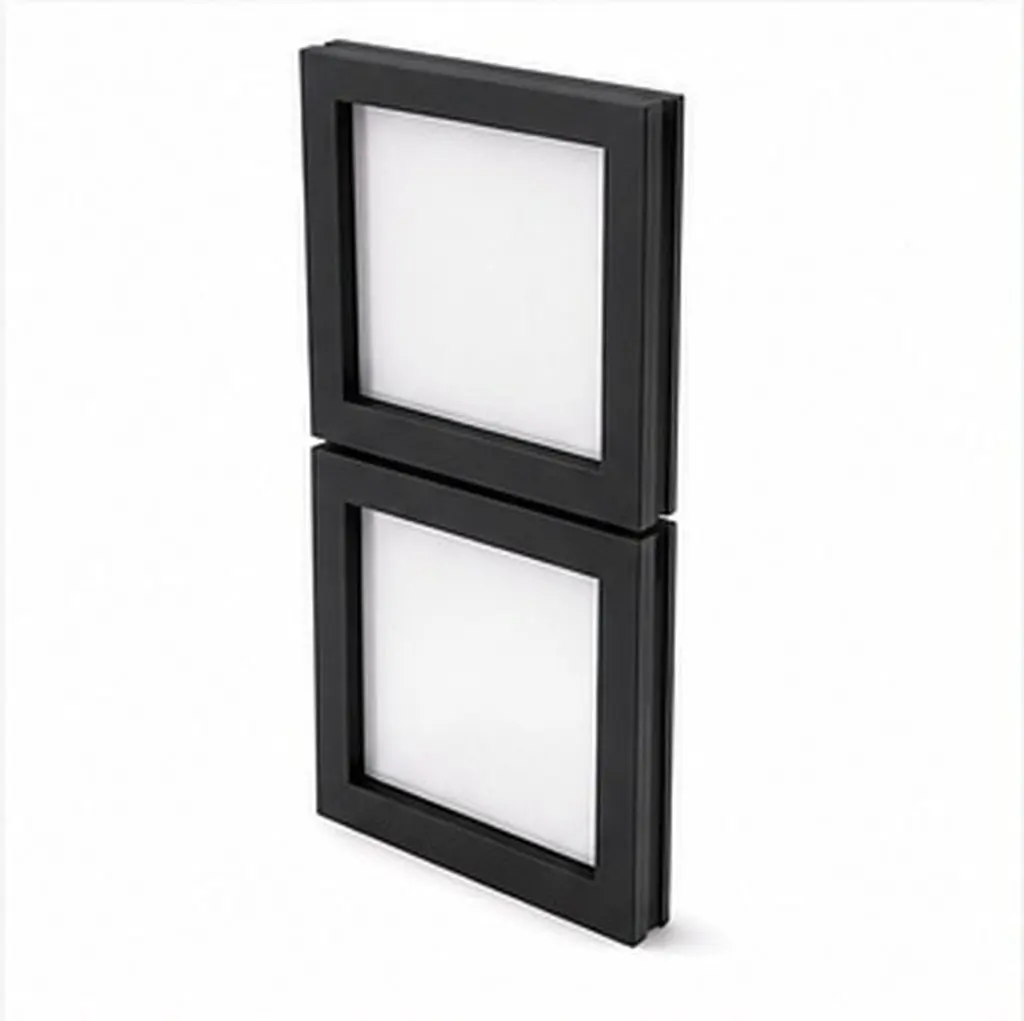 2Pcs Cd Storage Desk Wood Vinyl Album Frame Black Record Cover Display Holder Organizer Protective Case for Media Collection