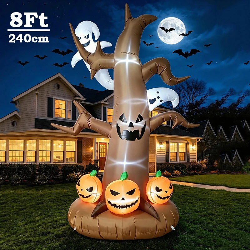 Lighting Tree Decor - 8피트 할로윈 풍선 장식 LED 조명