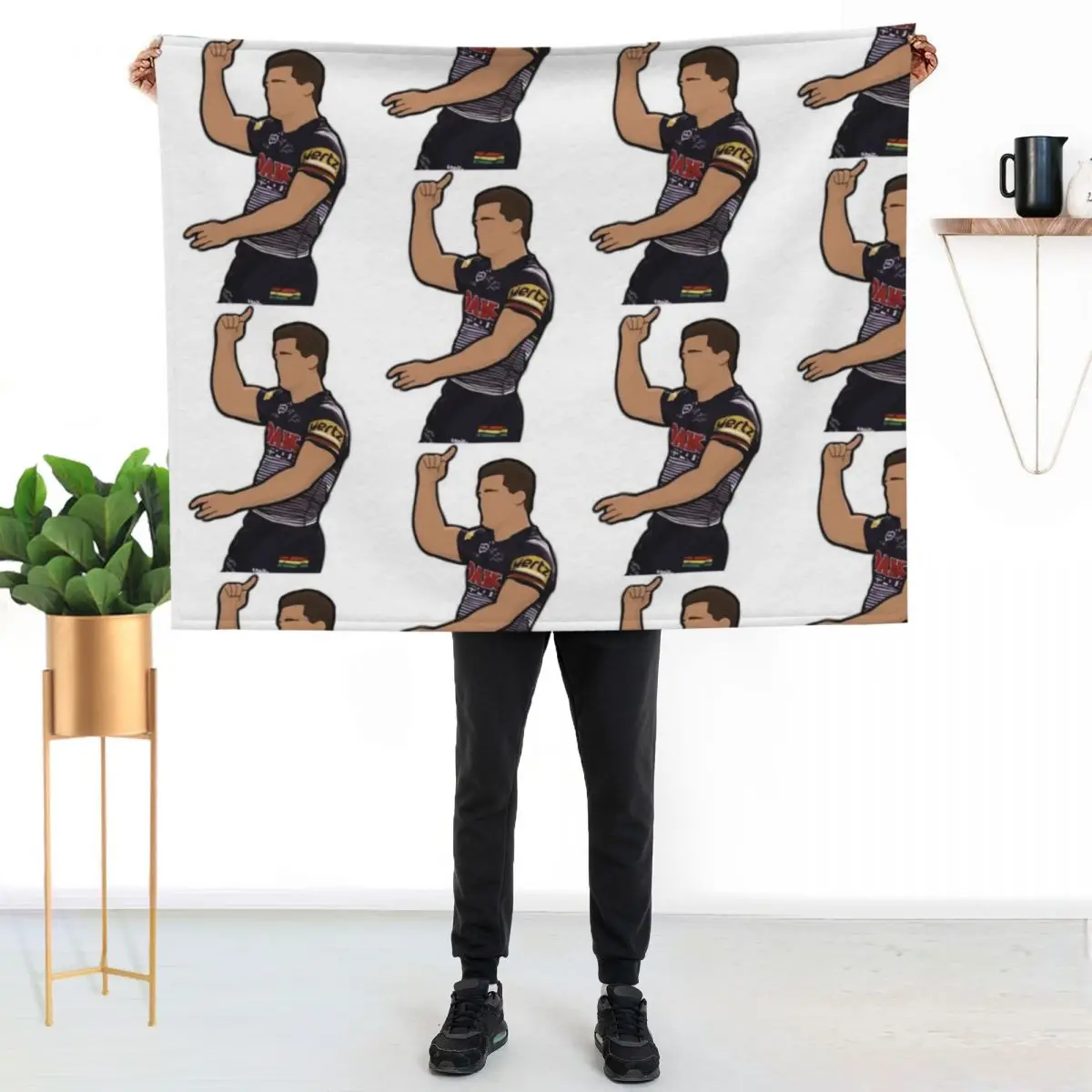 

Nathan Cleary Throw Blanket Cozy Napping Blanket Gift for Mom Dad