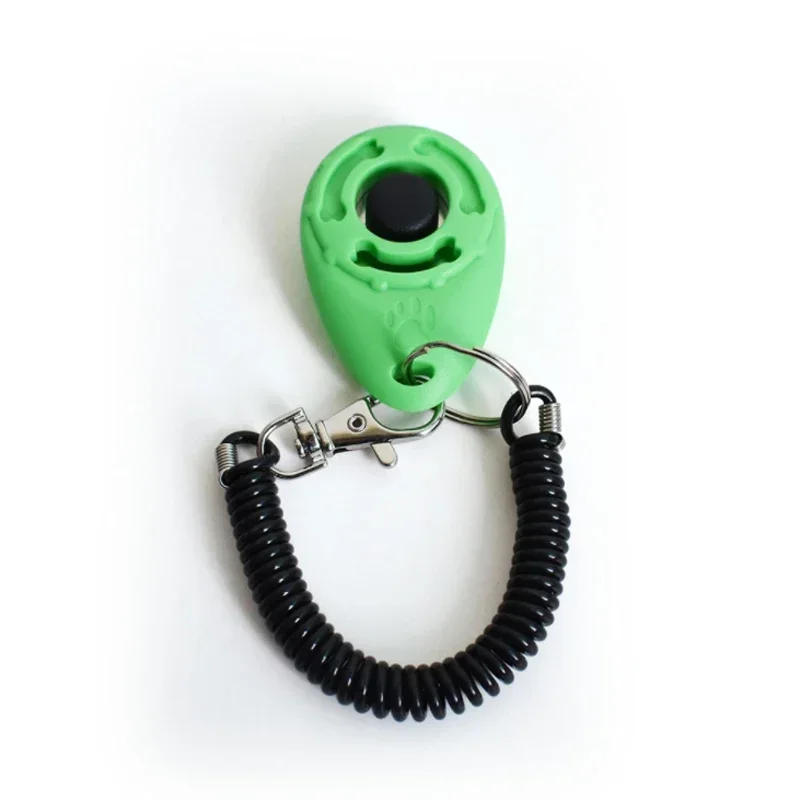 2-in-1 Hundetraining-Clicker aus Kunststoff, Neues Hunde-Trainingsgerät mit Verstellbarem Handgelenksband, Schlüsselanhänger mit Ton, Hundezubehör – Detail 8