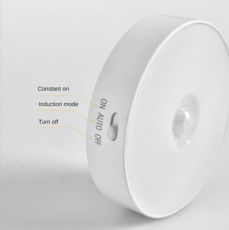 Induction LED Night Light Magnetic Rechargeable Automatic Sensor Lights Bedside Wardrobe Cabinet Corridor Induct Small Lamp