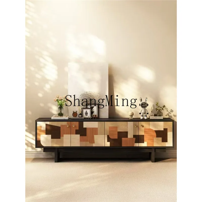 

ZYY vintage style Vientiane TV sideboard, living room storage integrated TV locker