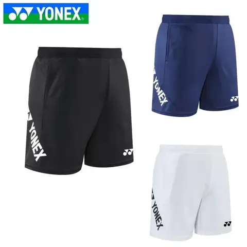 YONEX 남성용 통기성 빠른 스포츠웨어 조깅 야외 스포츠 바지 건조 반바지 배드민턴 반바지 러닝 반바지 여름 체육관