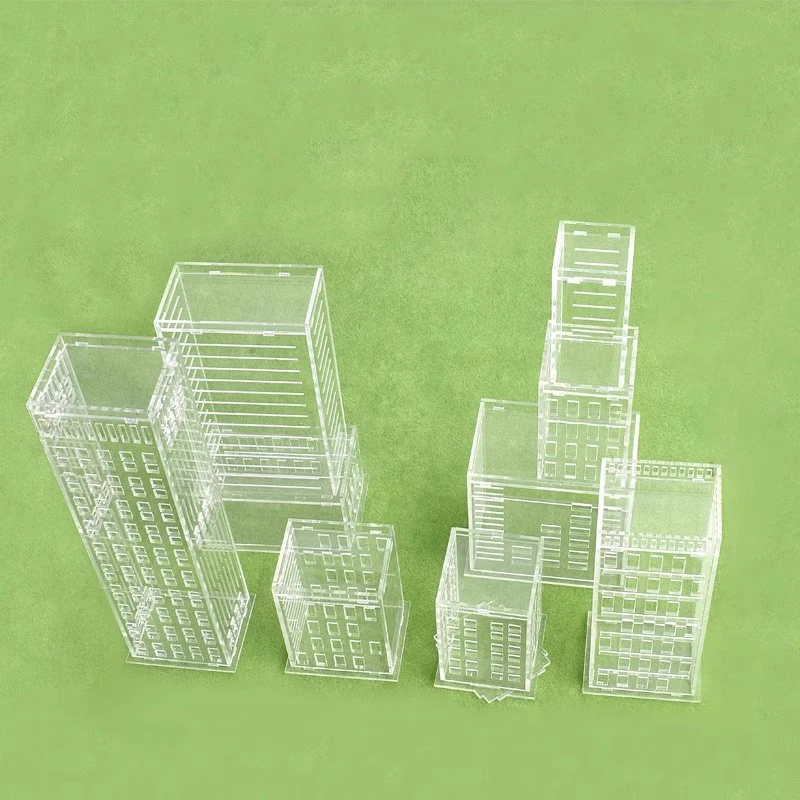 1:200 현실적인 투명한 고층 빌딩 모델 사무실 아파트 건축 디오라마 미니어처 도시 건물 레이아웃 장식 장난감