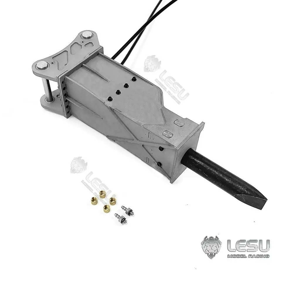 

Breaking hammer LESU model 1/14 engineering machinery model excavator all-metal hydraulic motor breaker AT-C0002