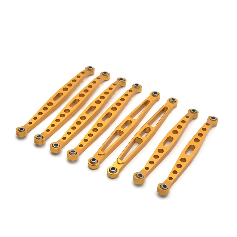 8pcs Metal Link Rod Pull Rod Linkage Set For HB Toys ZP1001 ZP1002 ZP1003 ZP1004 1/10 RC Crawler Car Upgrade Parts