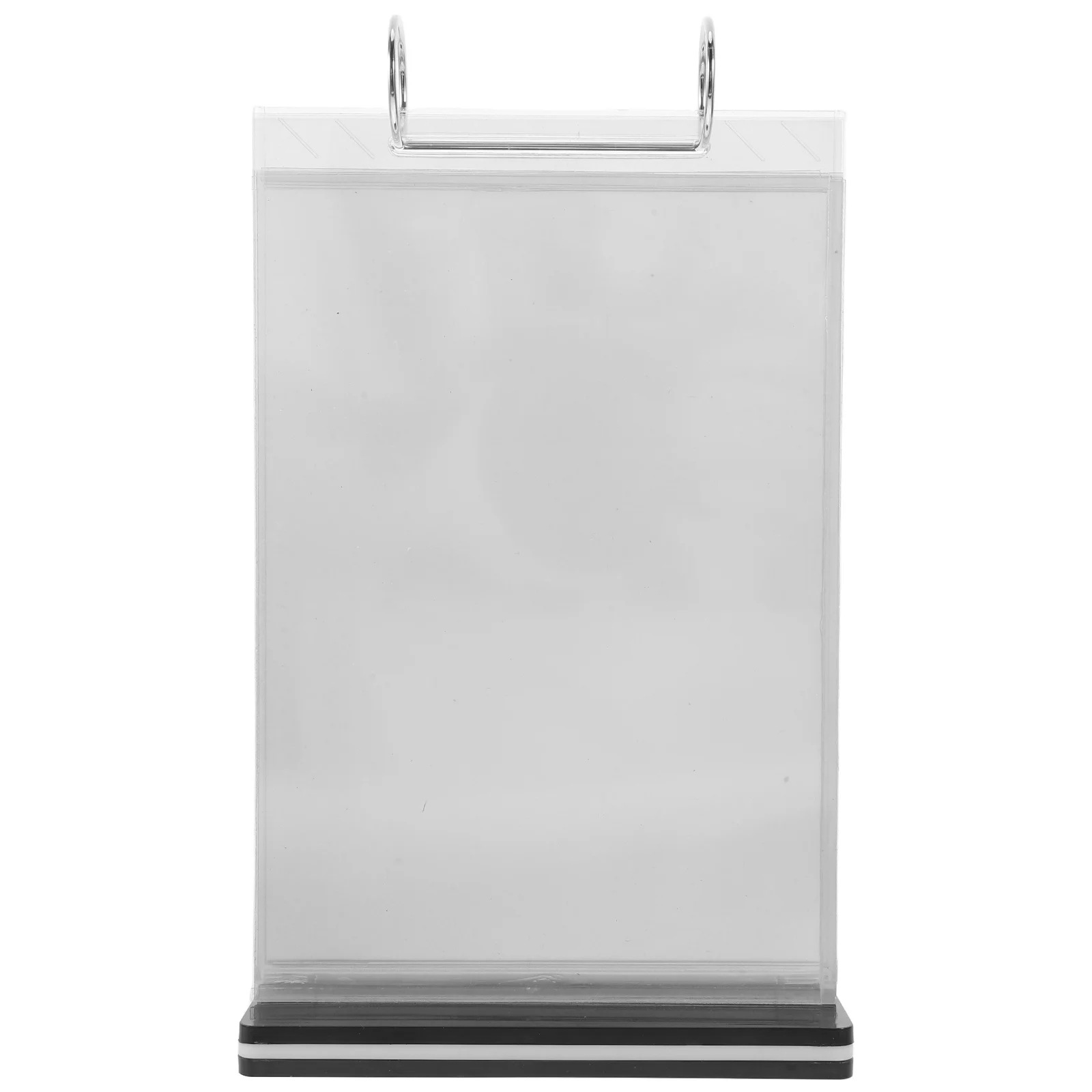 Flip Display Stand Transparent Acrylic A5 6 Pages Vertical Menu Holder Table Sign Holder Double Sided Menu Display Stand