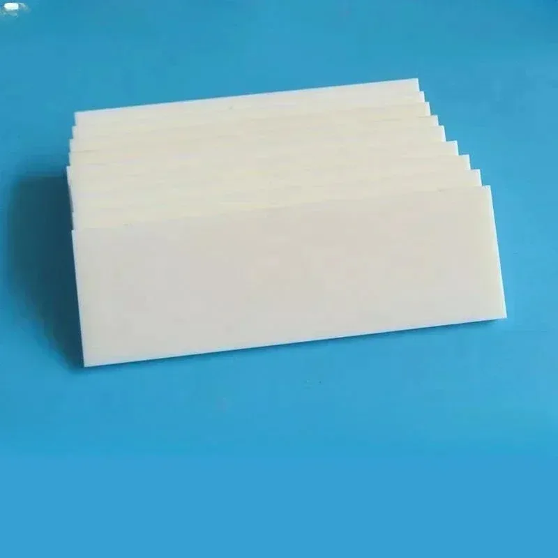 Customized 99 alumina ceramic sheet 32 * 100 * 3mm insulated corundum board substrate with high temperature resistance