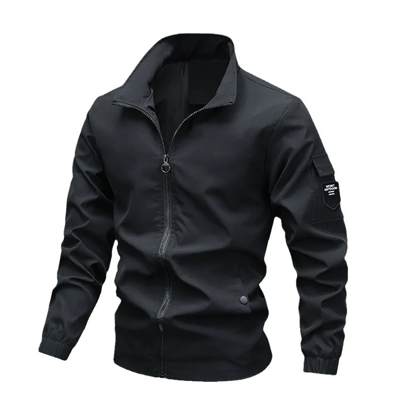 New Autumn Lightweight Jacket for Men - Youth Collar Baseball Coat